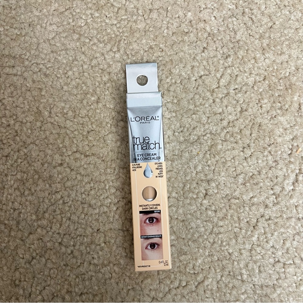 L’Oréal Paris True Match Eye Cream In A Concealer Color W 3-4 (Light Clair)